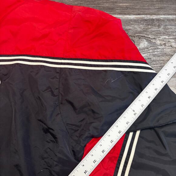 Vintage Detroit Red Wings NHL Logo 7 Black Red Mens XL Windbreaker Hockey Jacket - Picture 11 of 11